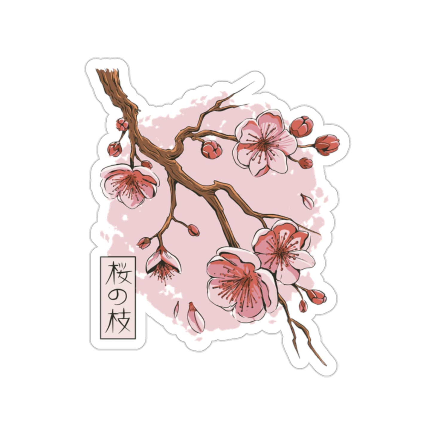 Japanese Aesthetic Sakura Blossom Flowers Sticker