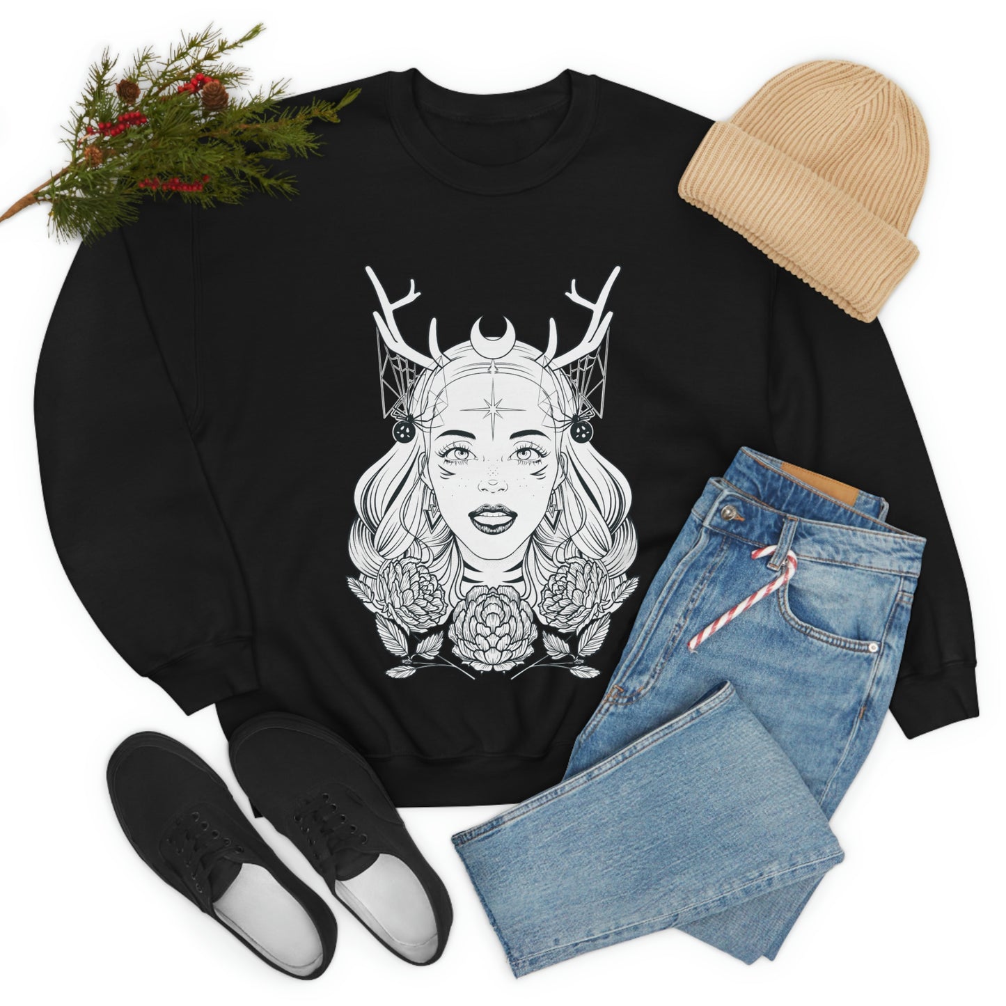 Goth Girl Aesthetic Sweatshirt