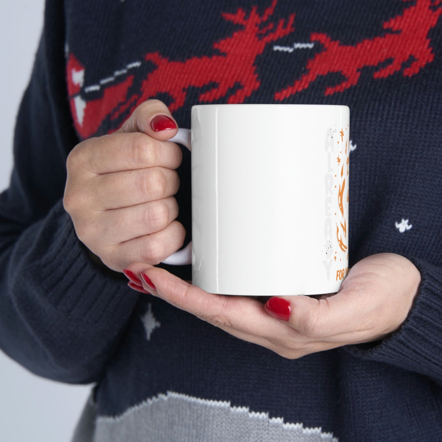 Already Dressed For Your Funeral Goth Aesthetic White Ceramic Mug