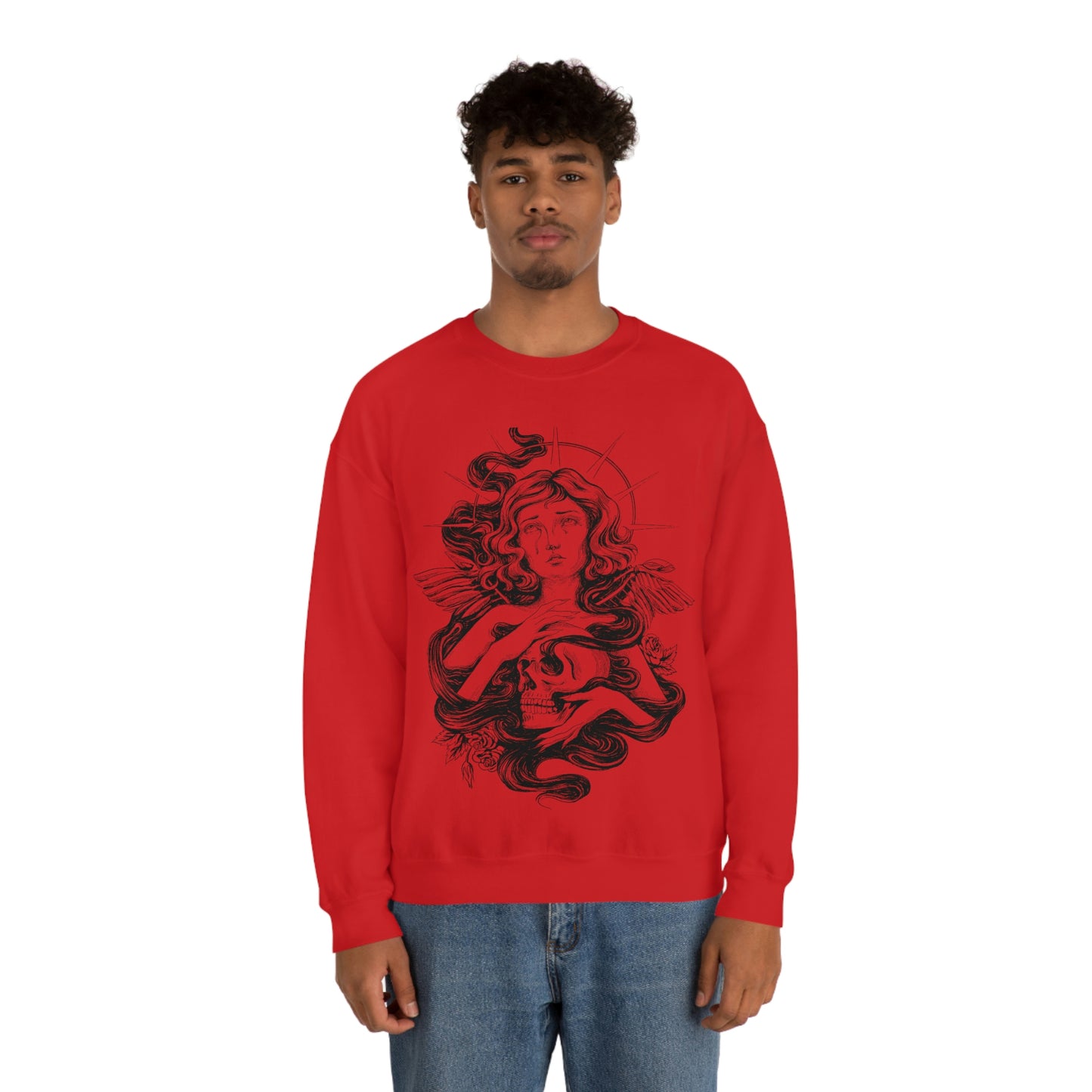 Dark Aesthetic Crying Women Sweatshirt