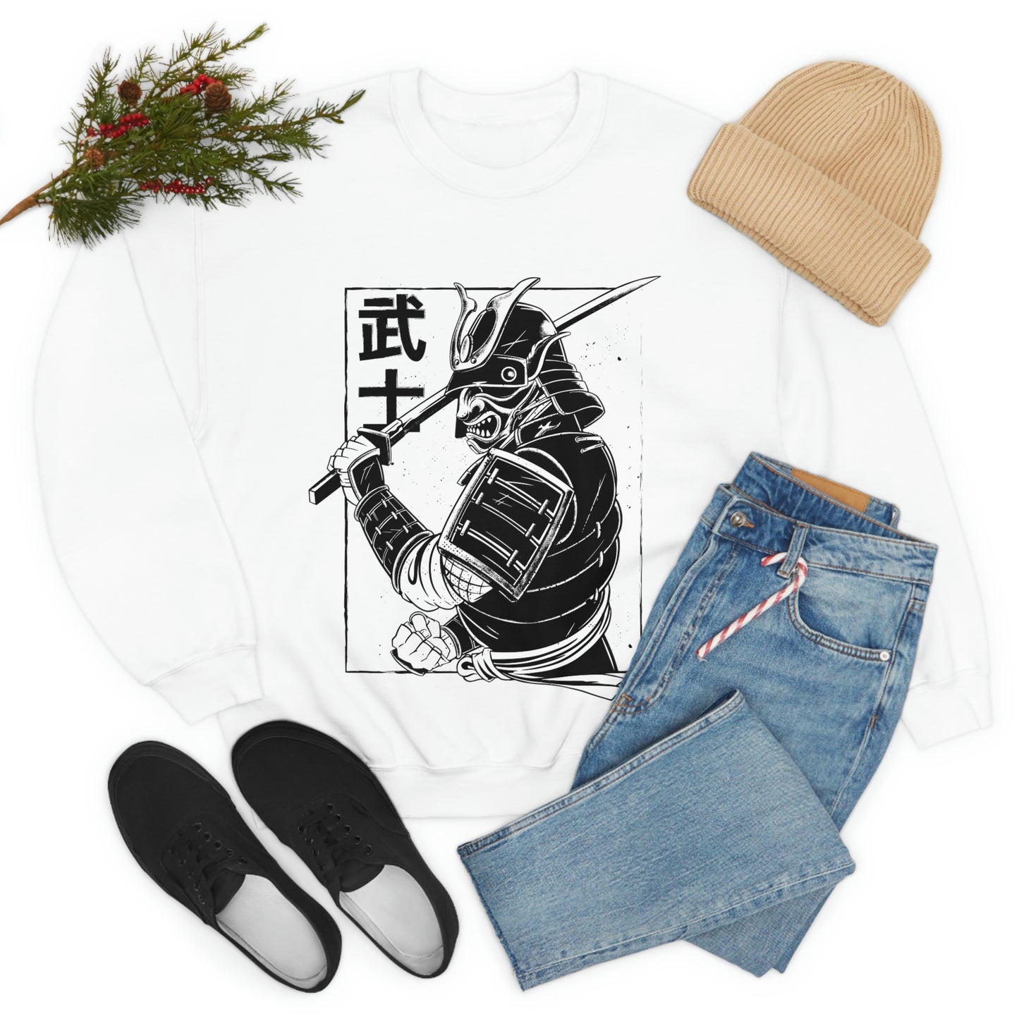 Japanese Aesthetic Japan Samurai Graphic Sweatshirt