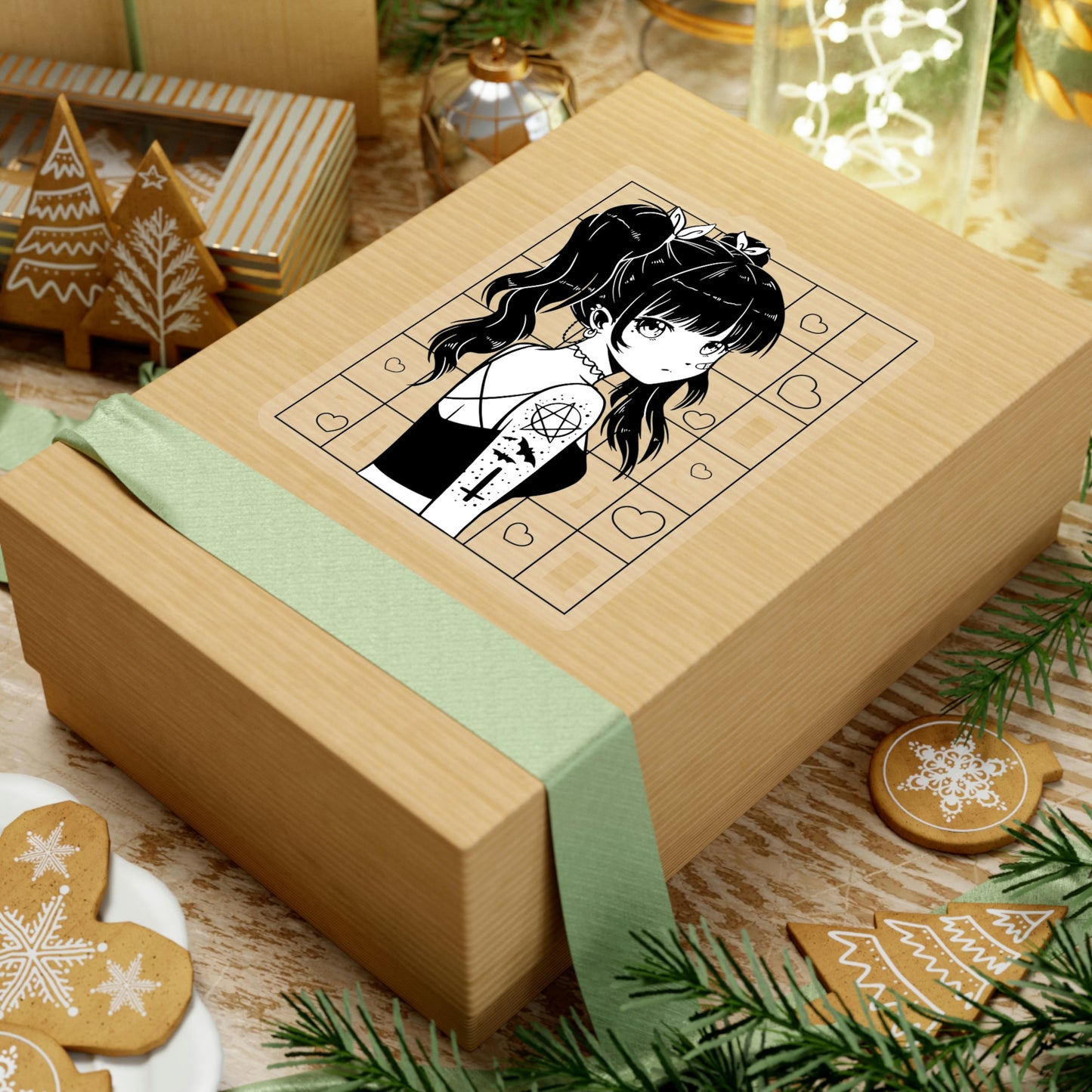 Anime Girl Goth Aesthetic Sticker