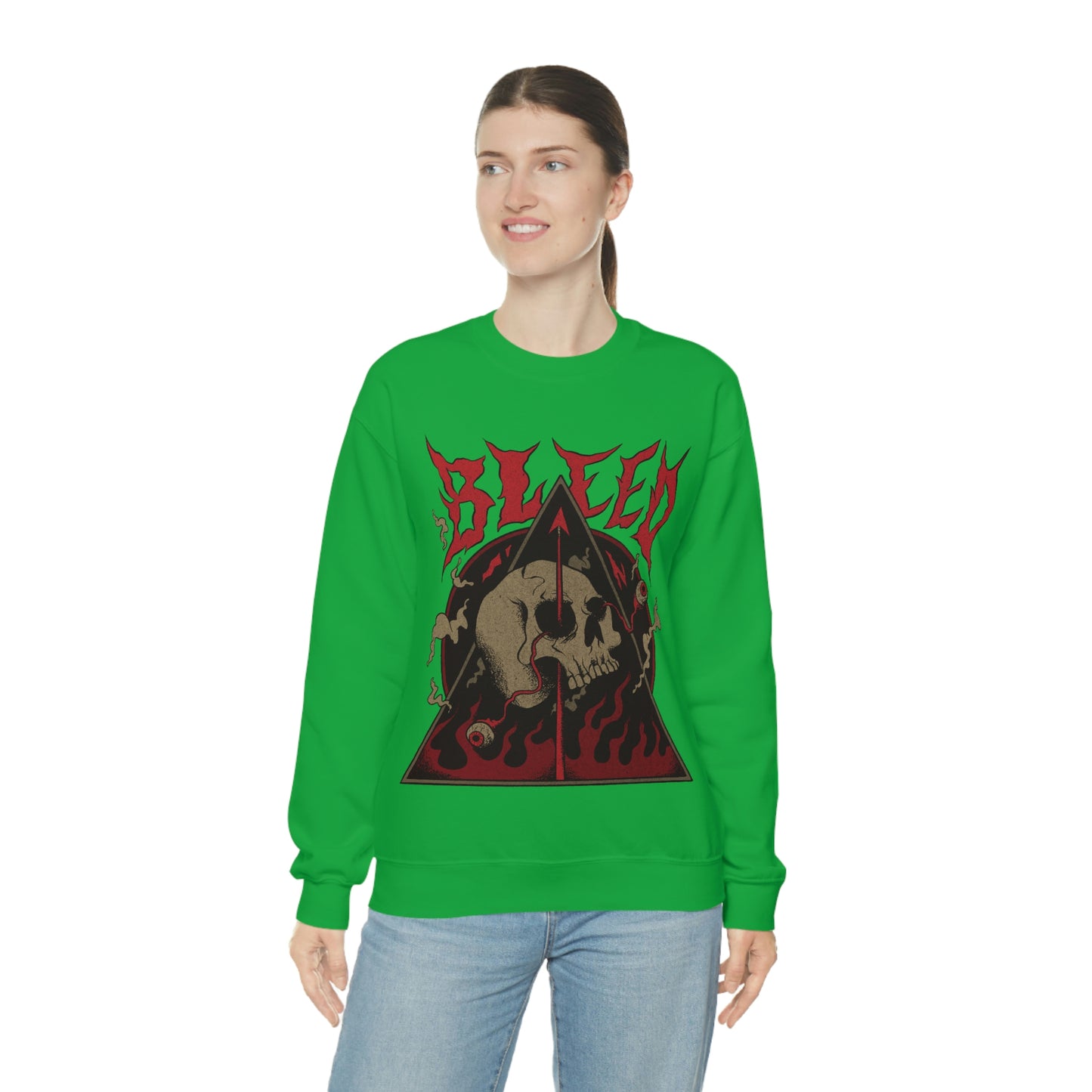 SKULL METAL BAND Goth Aesthetic Sweatshirt