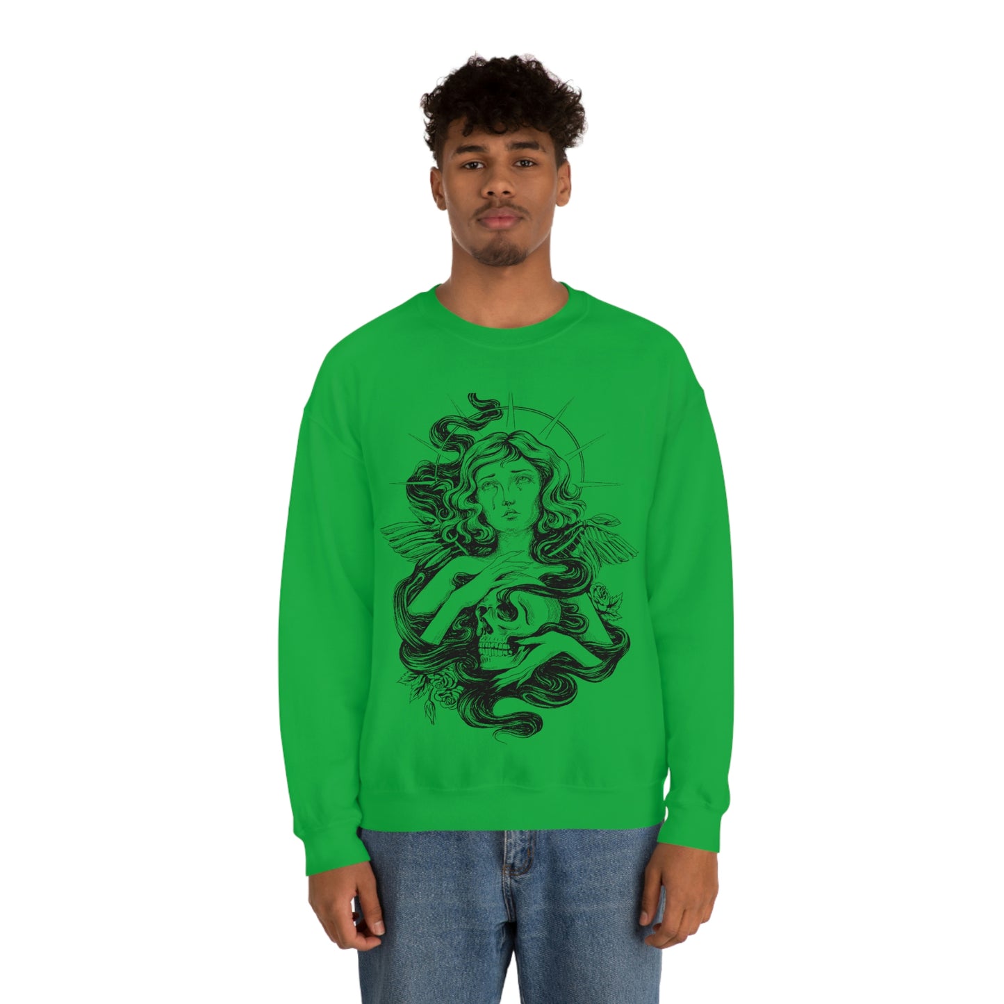 Dark Aesthetic Crying Women Sweatshirt