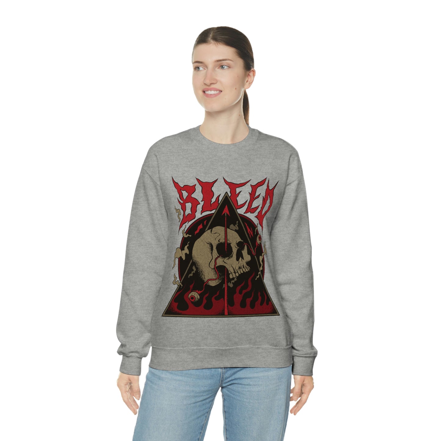 SKULL METAL BAND Goth Aesthetic Sweatshirt