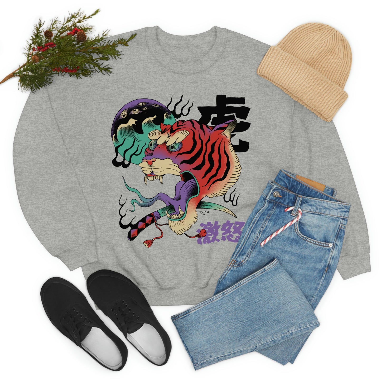 Indie Japanese Art, Japan Streeetwear Retro, Japanese Aesthetic Sweatshirt