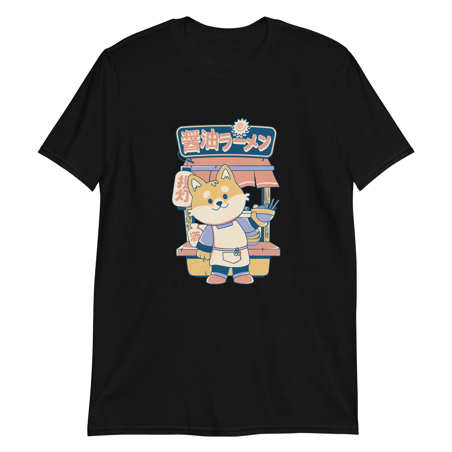 Japanese Aesthetic Ramen Shop, Corgi T-Shirt