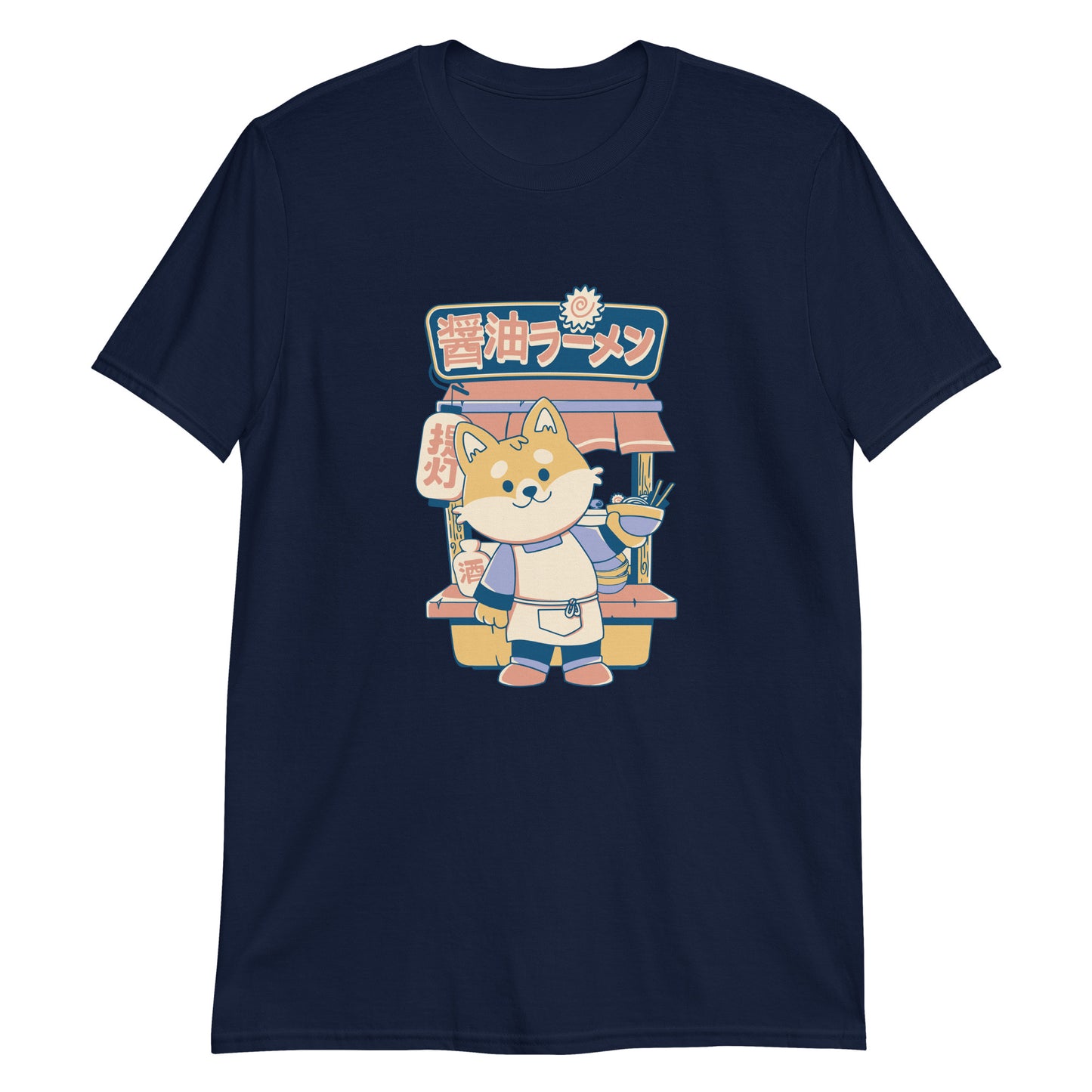 Japanese Aesthetic Ramen Shop, Corgi T-Shirt