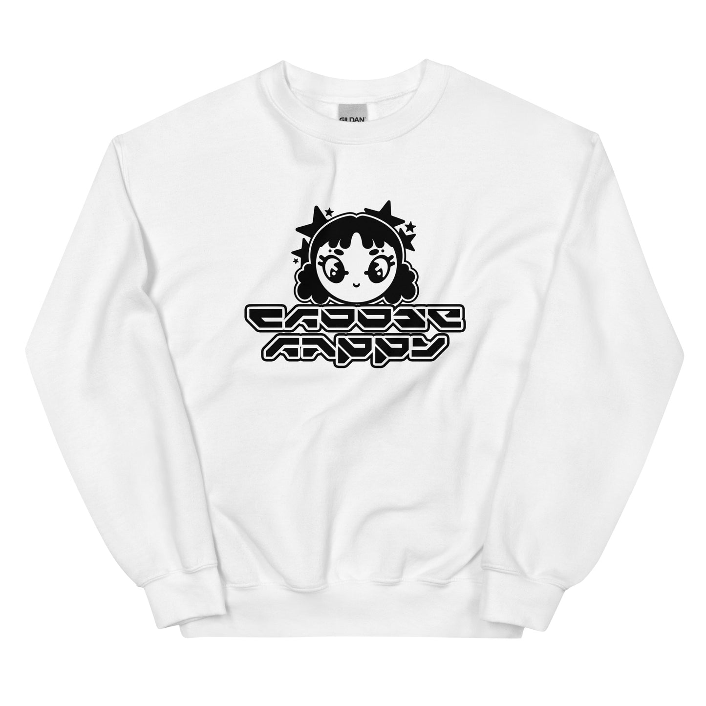 Choose Happy Y2k Alt aesthetic fashion White Sweatshirt