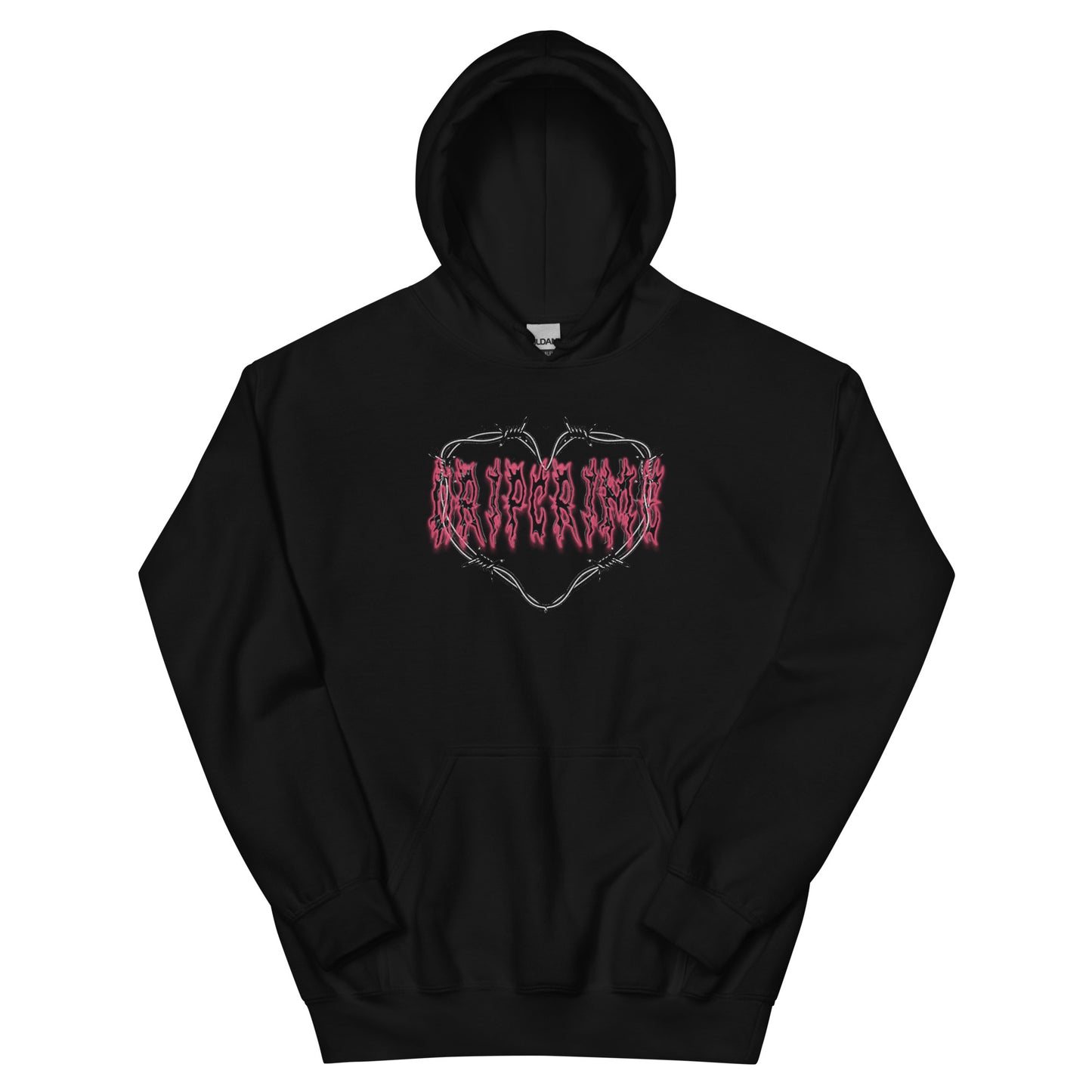 Barbwire Heart Y2k Alt aesthetic fashion Hoodie