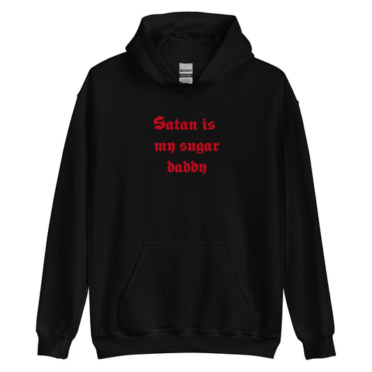 Satan is my sugar daddy Goth Y2k Clothing Alt Aesthetic Goth Punk Hoodie