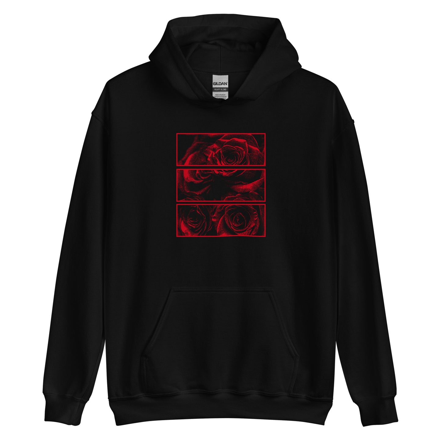 Goth Y2k Clothing Alt Aesthetic Goth Punk Red Roses Hoodie