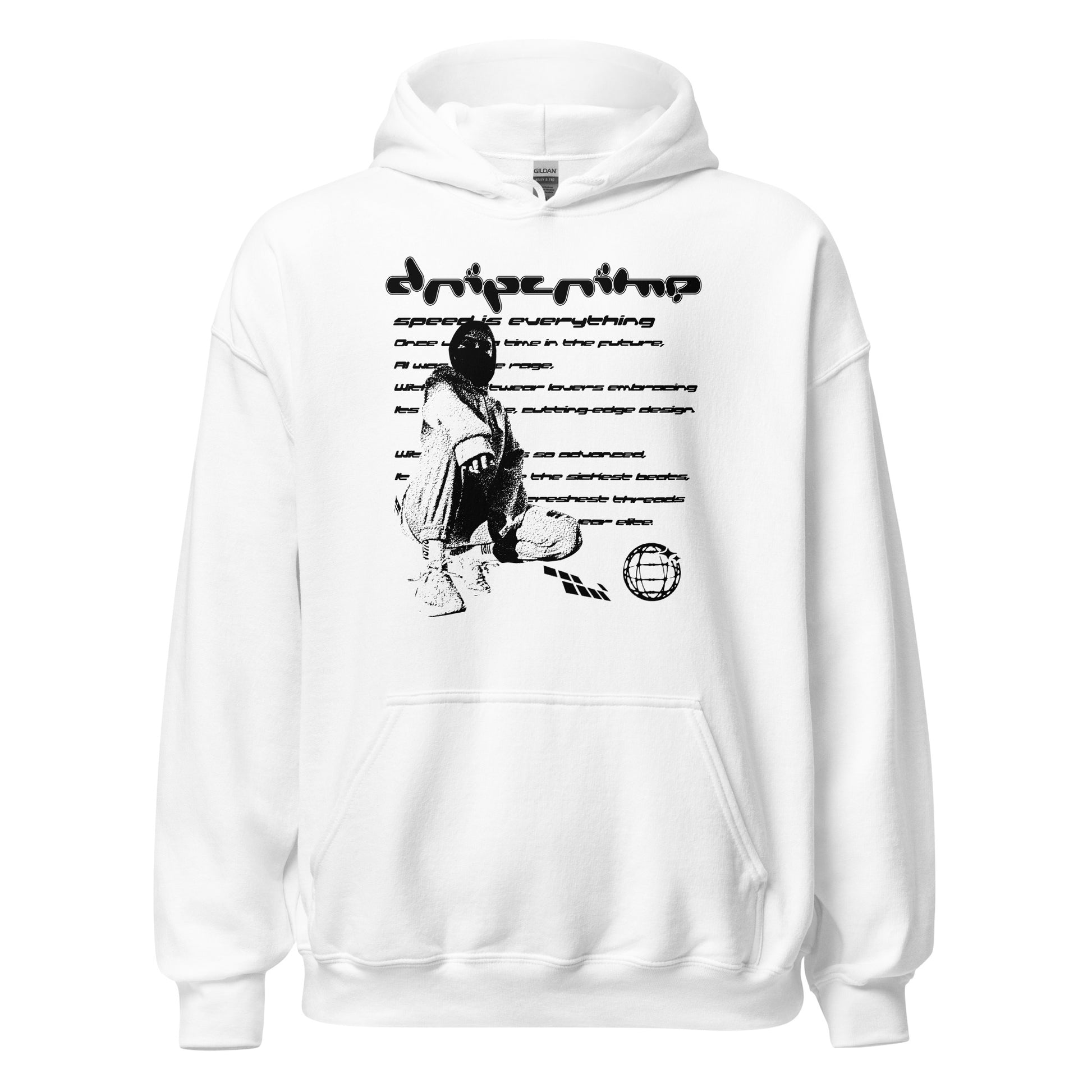 Goth Y2k Clothing Alt Aesthetic Goth Punk White Hoodie