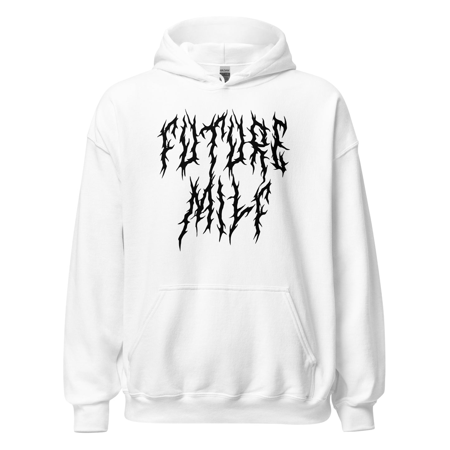 Future MilfGoth Alternative Fashion Y2k White Hoodie