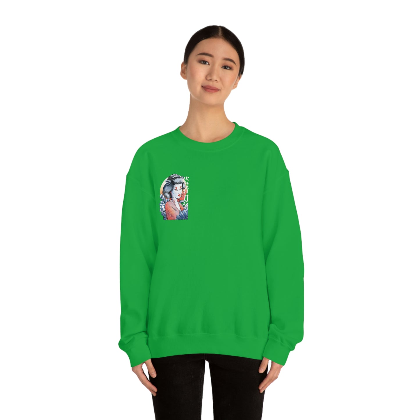 Indie Japanese Art, Japan Streeetwear Geisha Sweatshirt