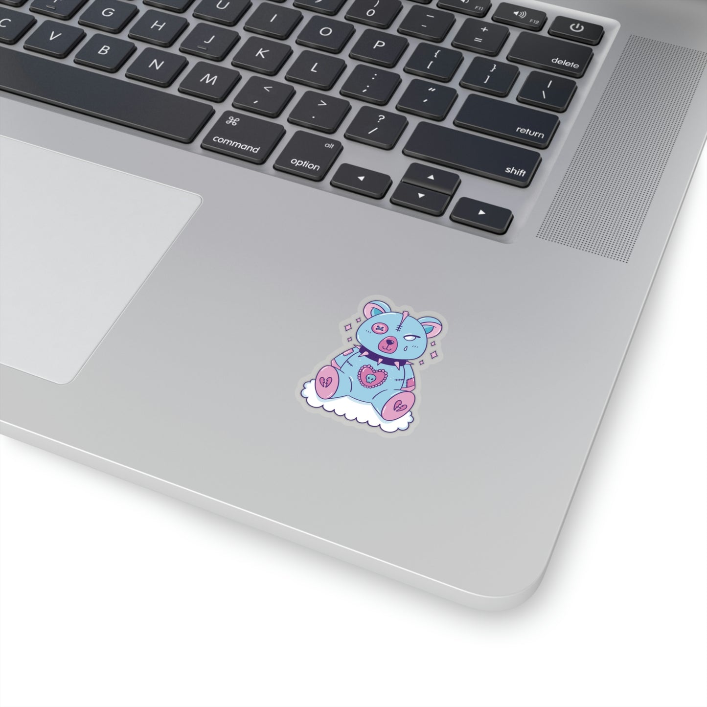 Pastel Goth Bear, Goth Aesthetic Sticker