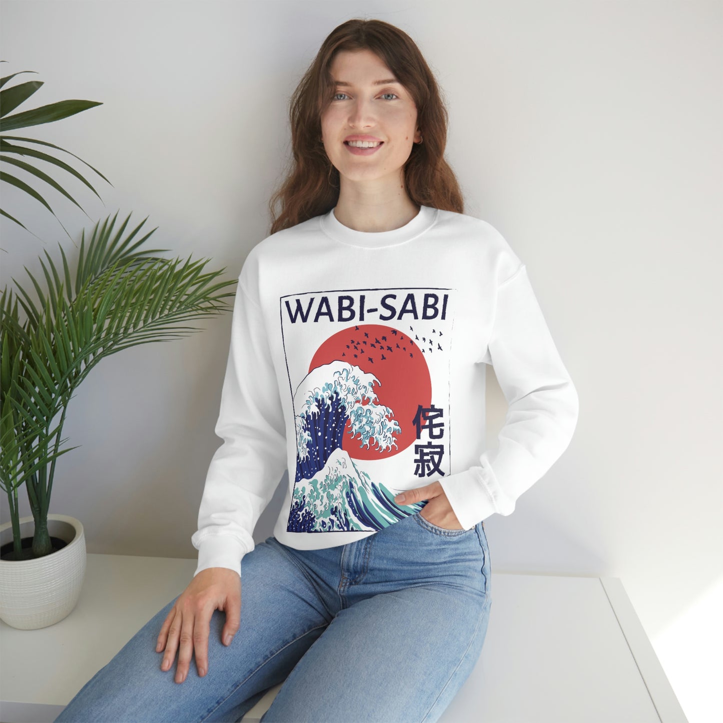 Indie Japanese Art, Japan Streeetwear Retro, Japanese Aesthetic Wave Sweatshirt