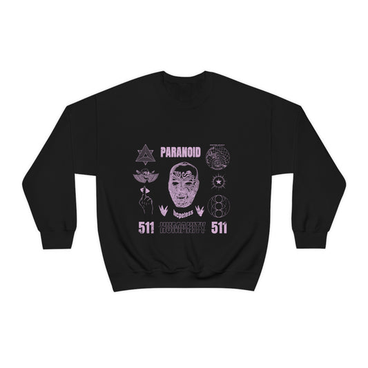 Paranoid Humanity Grunge Y2k Aesthetic Sweatshirt