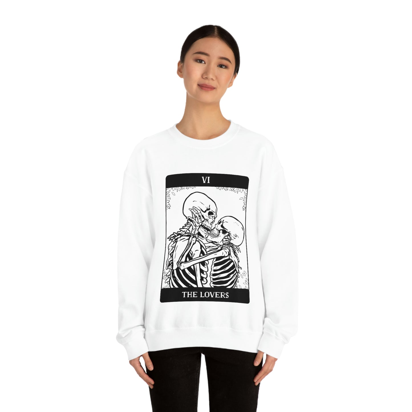 The Lovers Tarrot Card Goth Aesthetic Sweatshirt