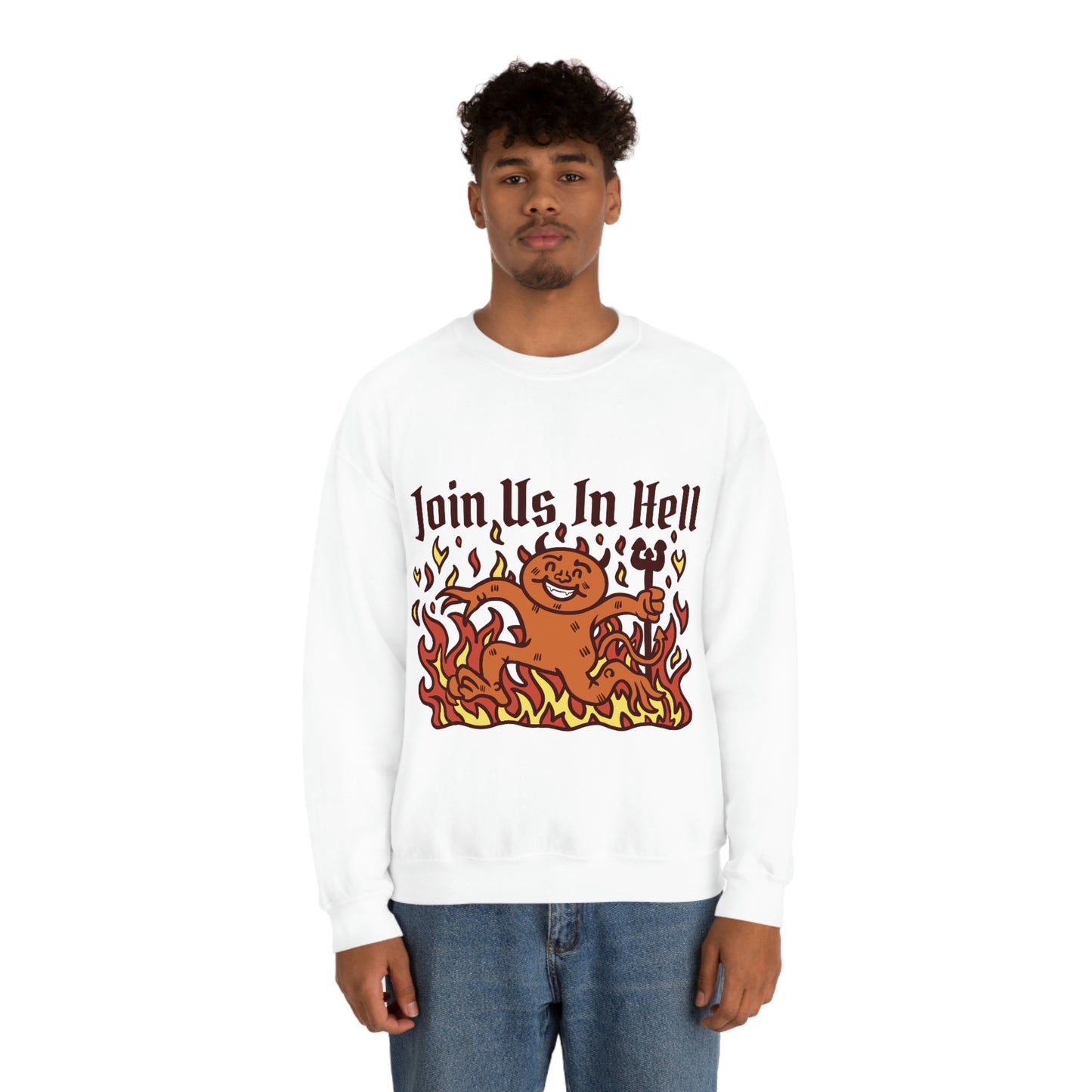Join Us In Hell Cute Demon, Goth Aesthetic Sweatshirt