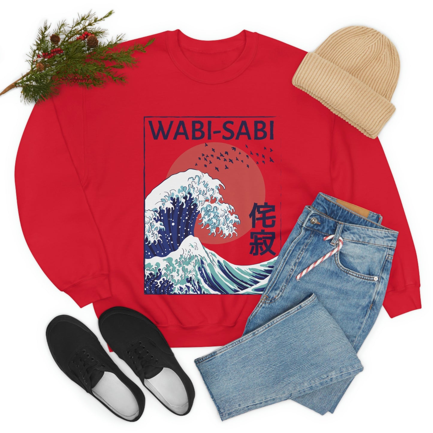 Indie Japanese Art, Japan Streeetwear Retro, Japanese Aesthetic Wave Sweatshirt