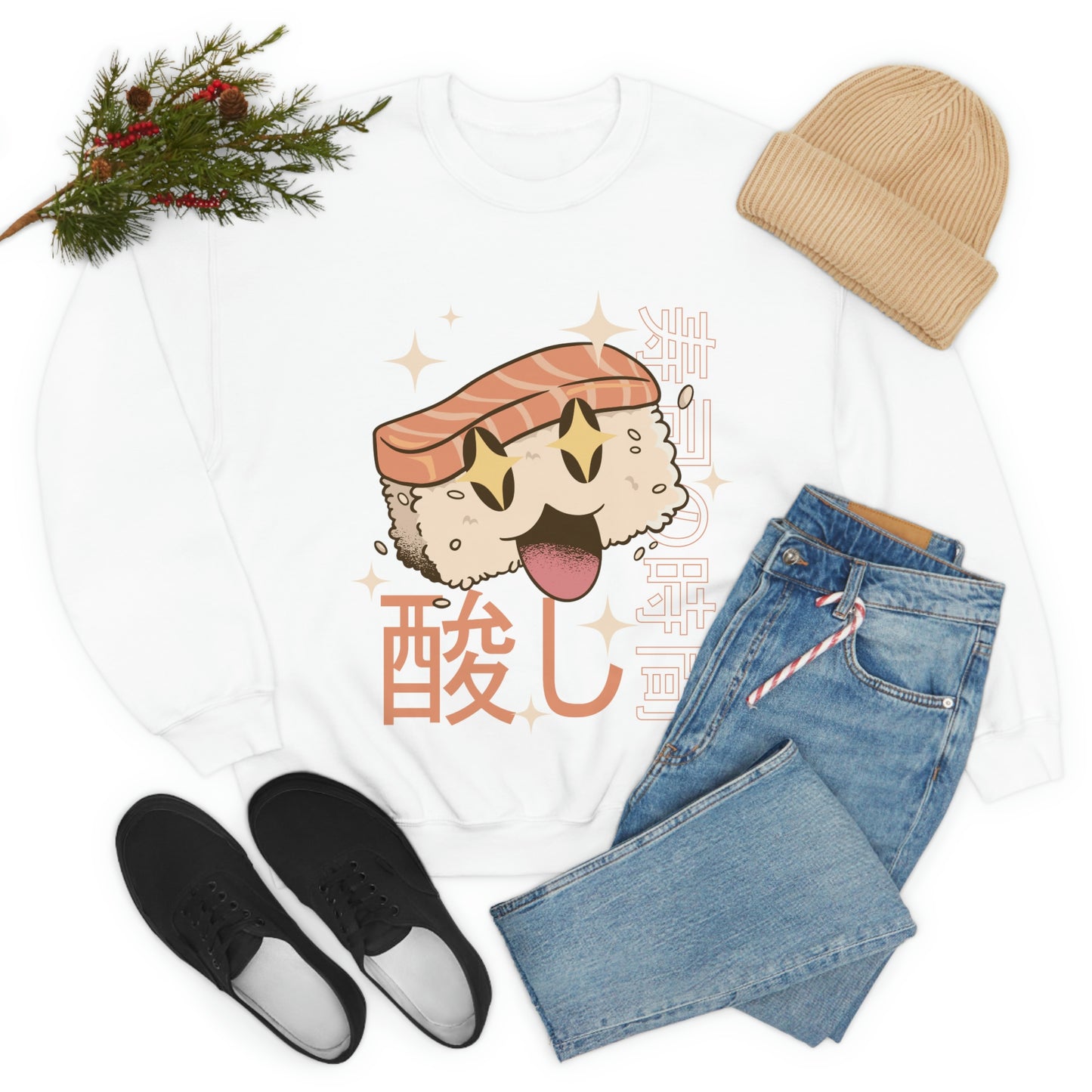 Kawaii Sweatshirt, Kawaii Clothing, Kawaii Clothes, Yami Kawaii Aesthetic, Pastel Kawaii Sweatshirt Sushi Sweater Sweatshirt