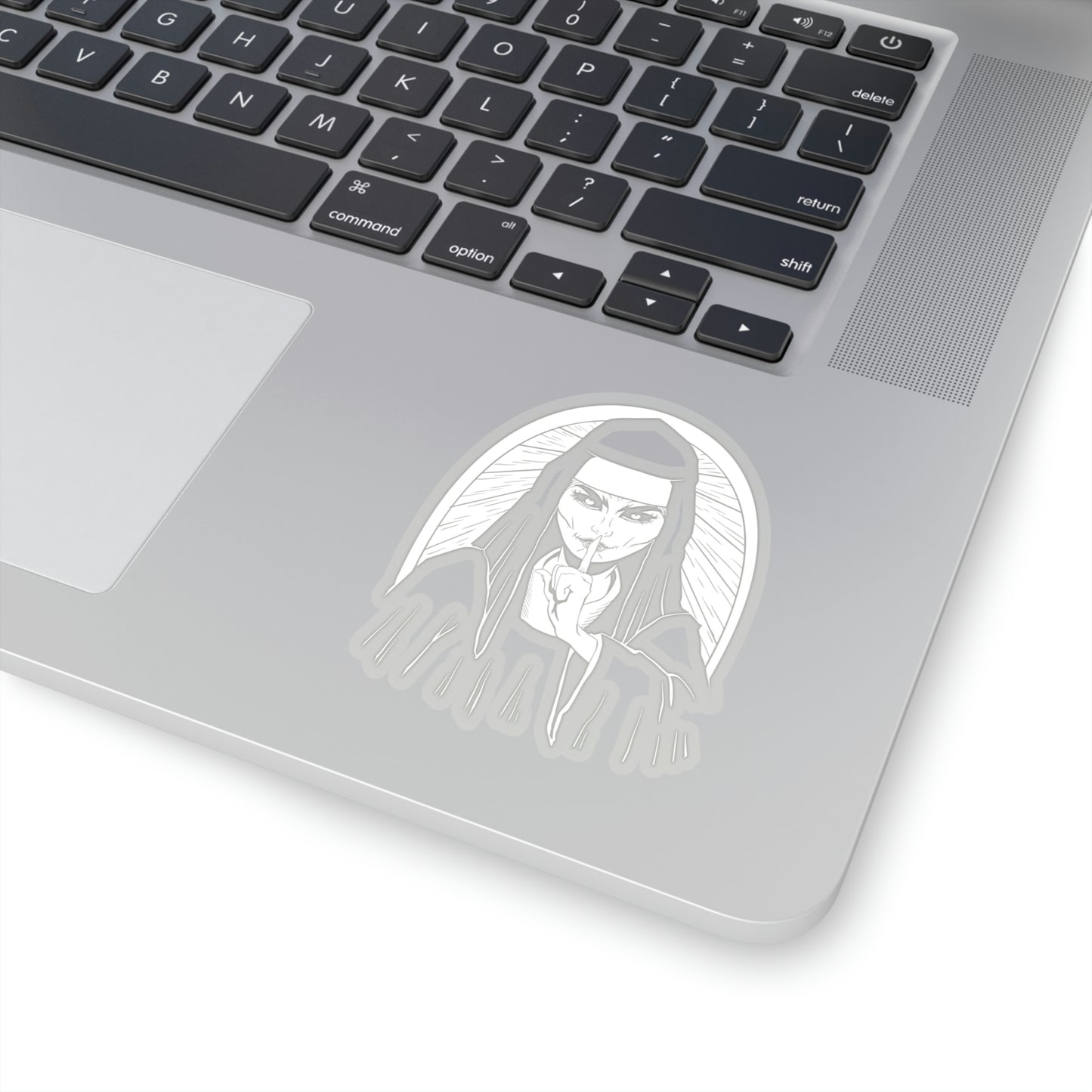 Scary Nun Goth Aesthetic Sticker