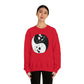 Ying Yang Skulls, Goth Aesthetic Sweatshirt