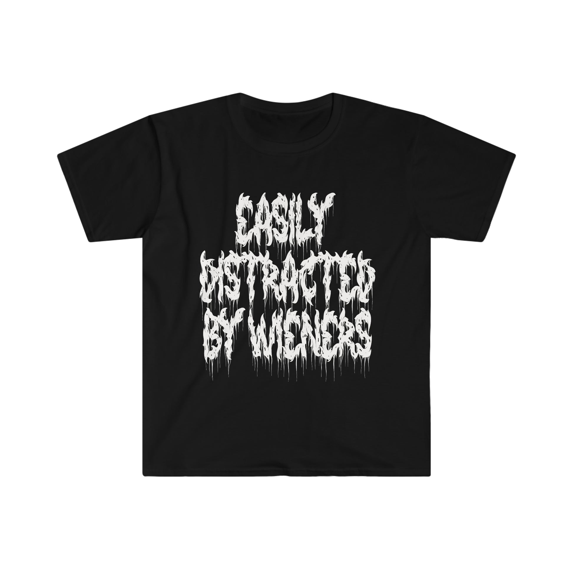 Easily Distracted By Wieners Goth Alternative Fashion Y2k T-Shirt