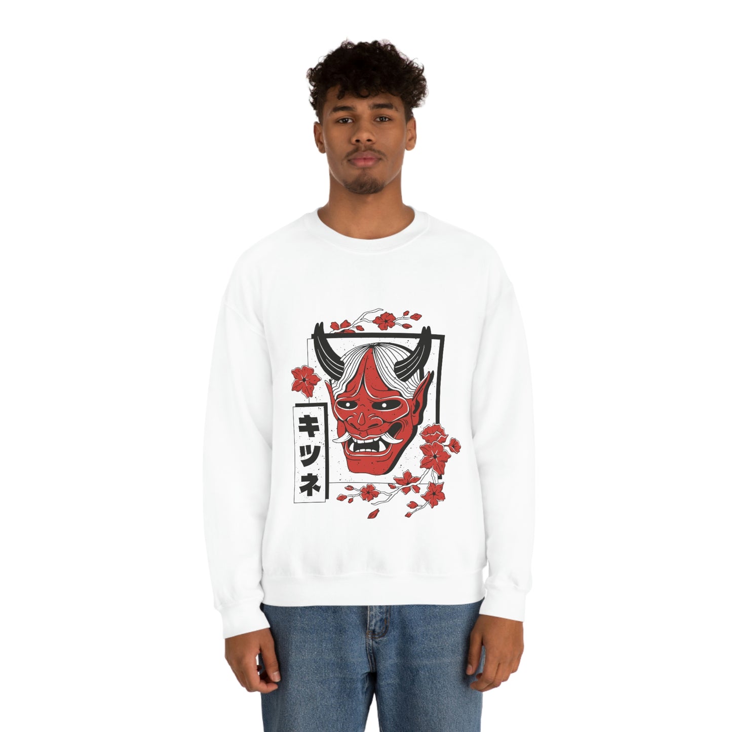 Indie Japanese Art, Japan Streeetwear Retro, Japanese Aesthetic Mask Sweatshirt