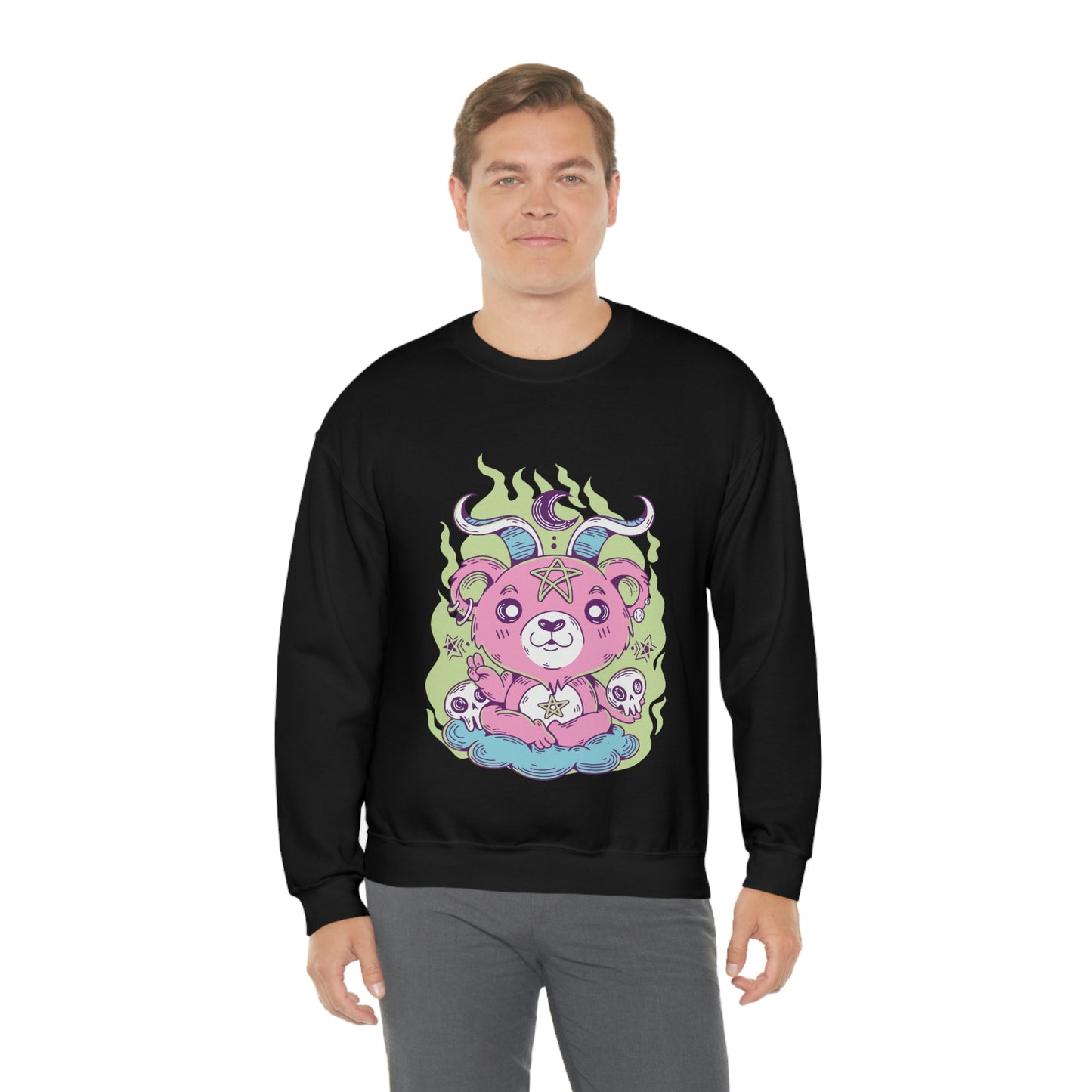 Gothic Bear Cute Occult Goth Aesthetic Sweatshirt