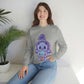 Pastel Goth Cat Witch, Goth Aesthetic Sweatshirt