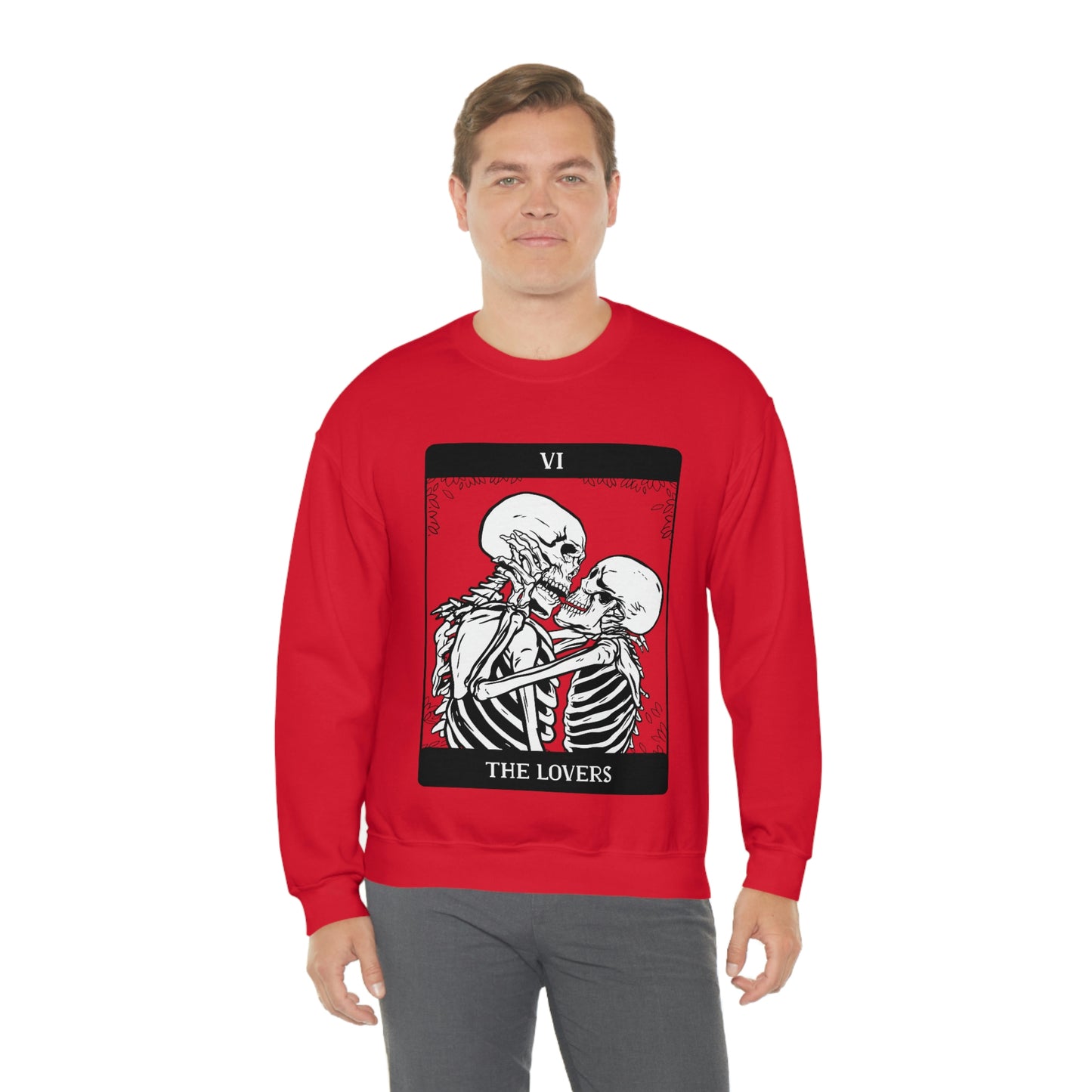 The Lovers Tarrot Card Goth Aesthetic Sweatshirt