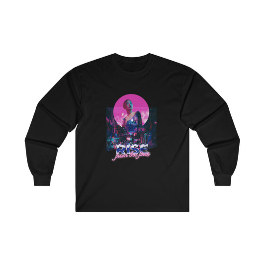 Japanese Aesthetic Girl 80's runner Long Sleeve T-Shirt