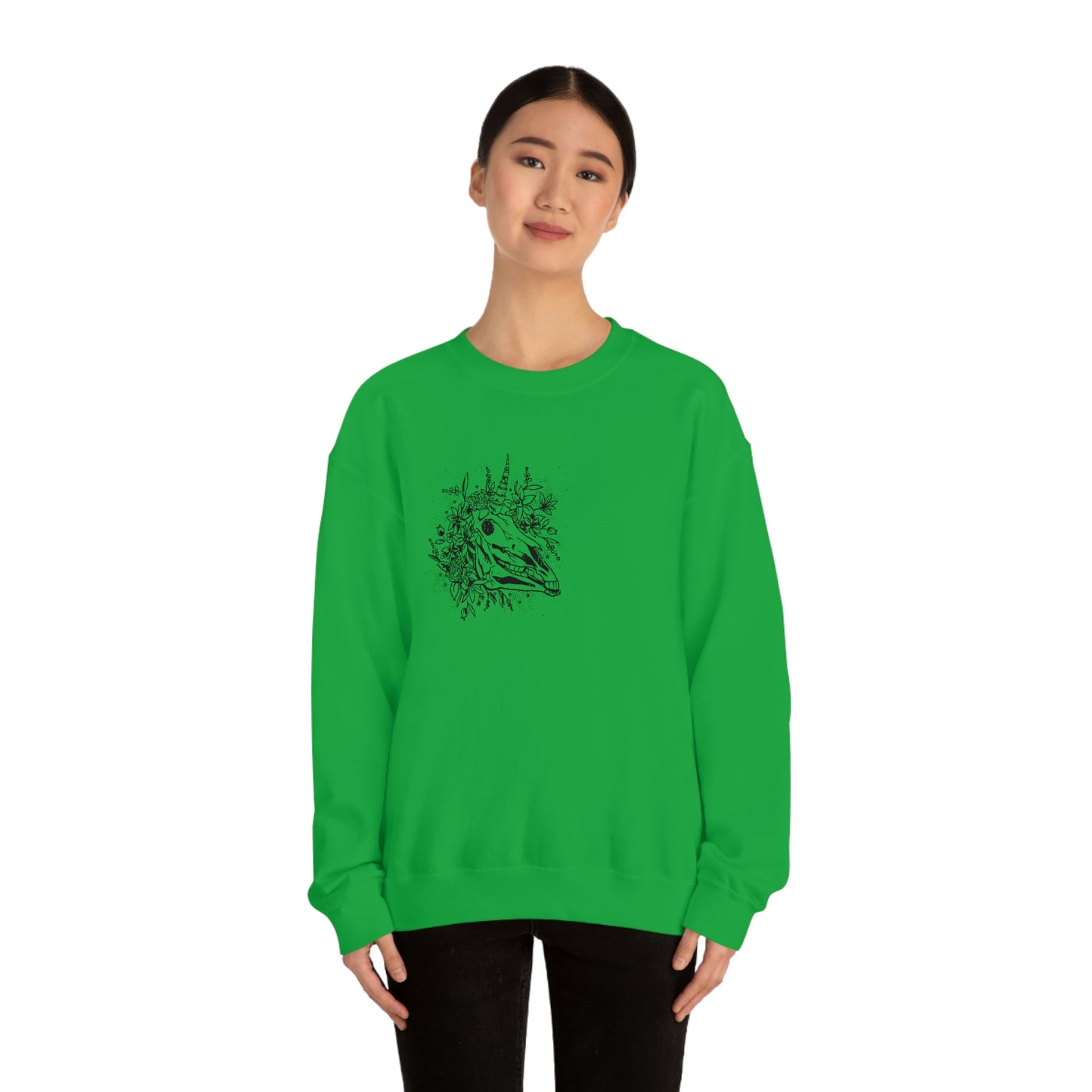 Unicorn Skull Goth Aesthetic Sweatshirt