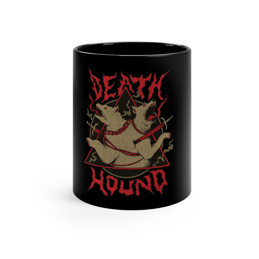 Death Hound Grunge 11oz Black Mug