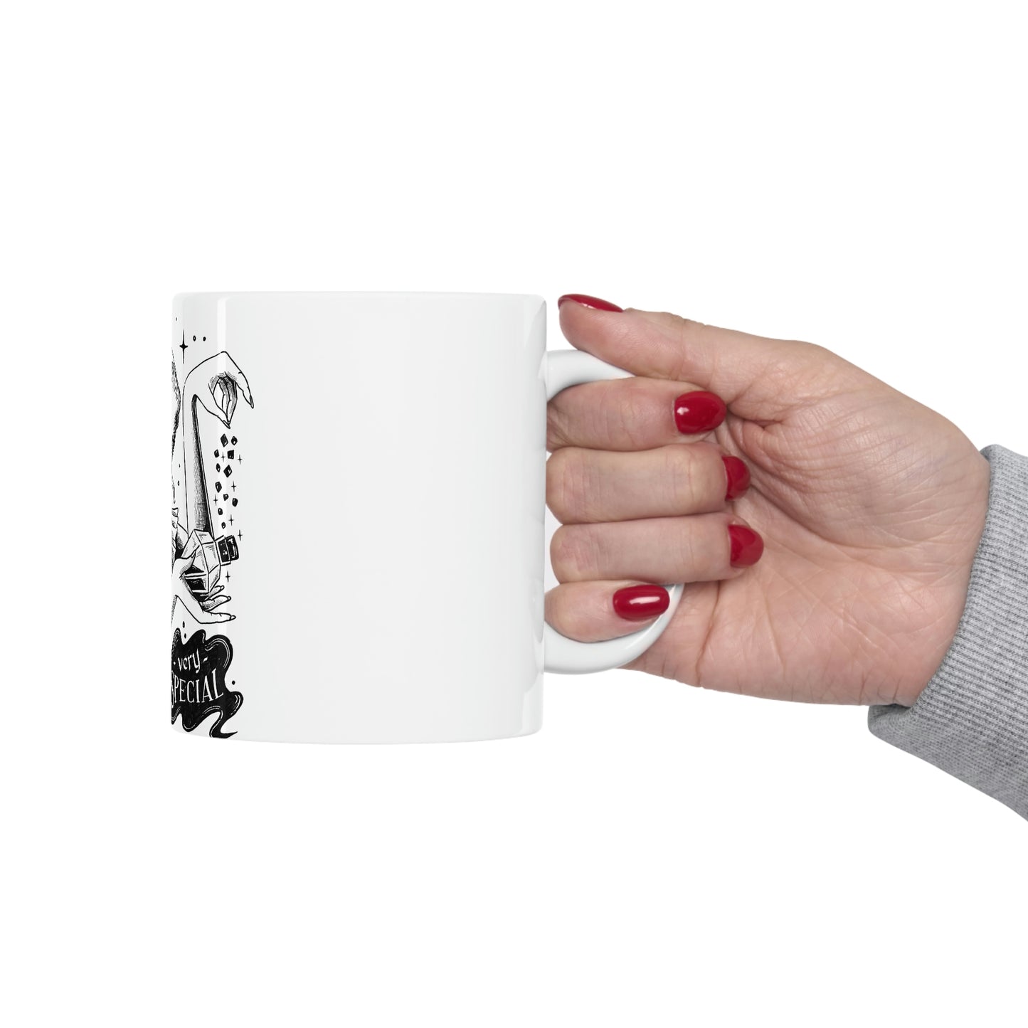 Witch Special, Goth Aesthetic White Ceramic Mug