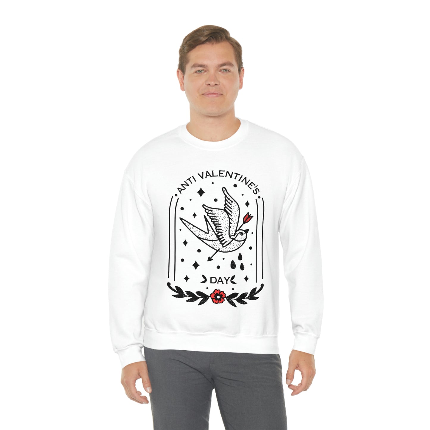 Anti Valentines Day Tattoo Aesthetic Sweatshirt