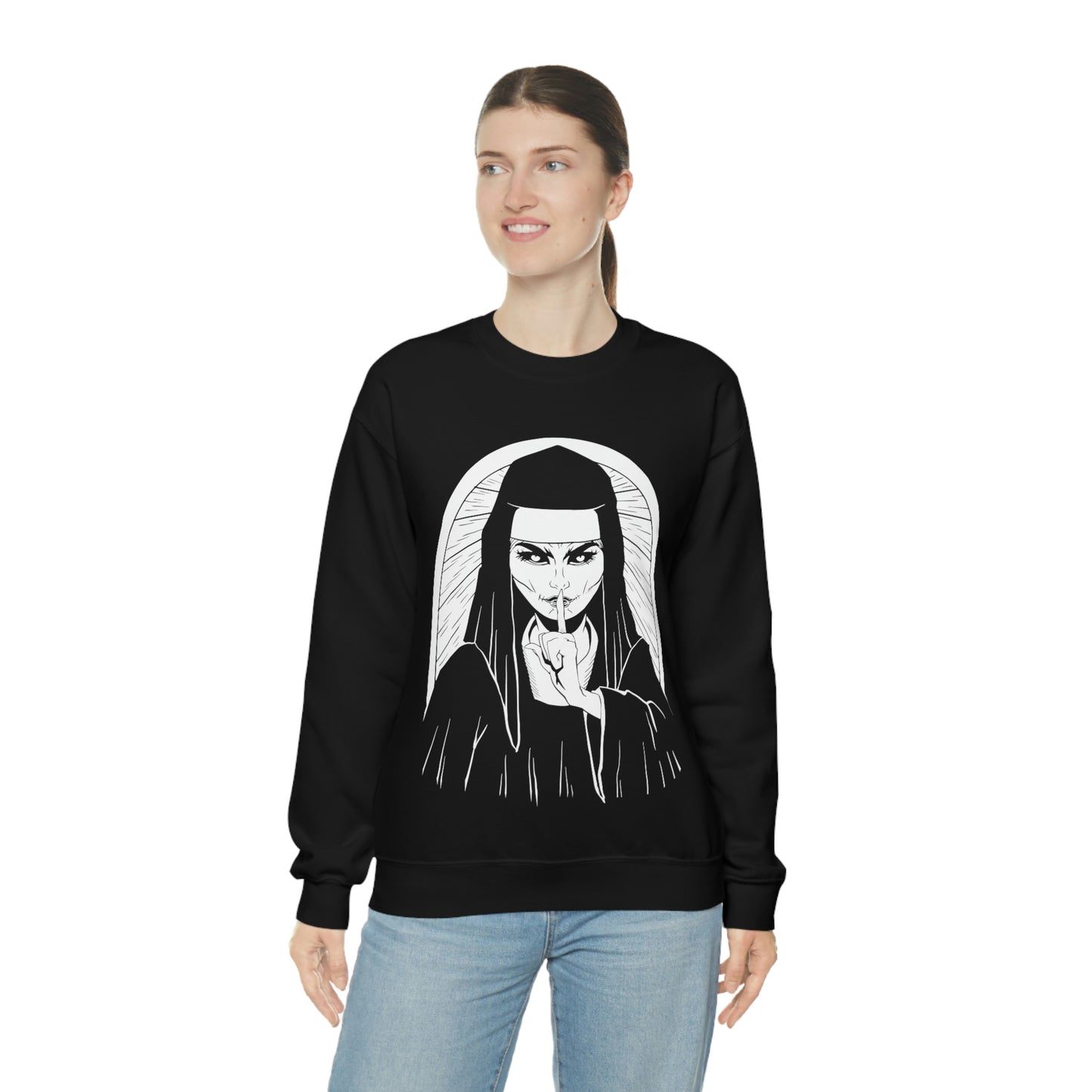 Scary Nun Goth Aesthetic Sweatshirt