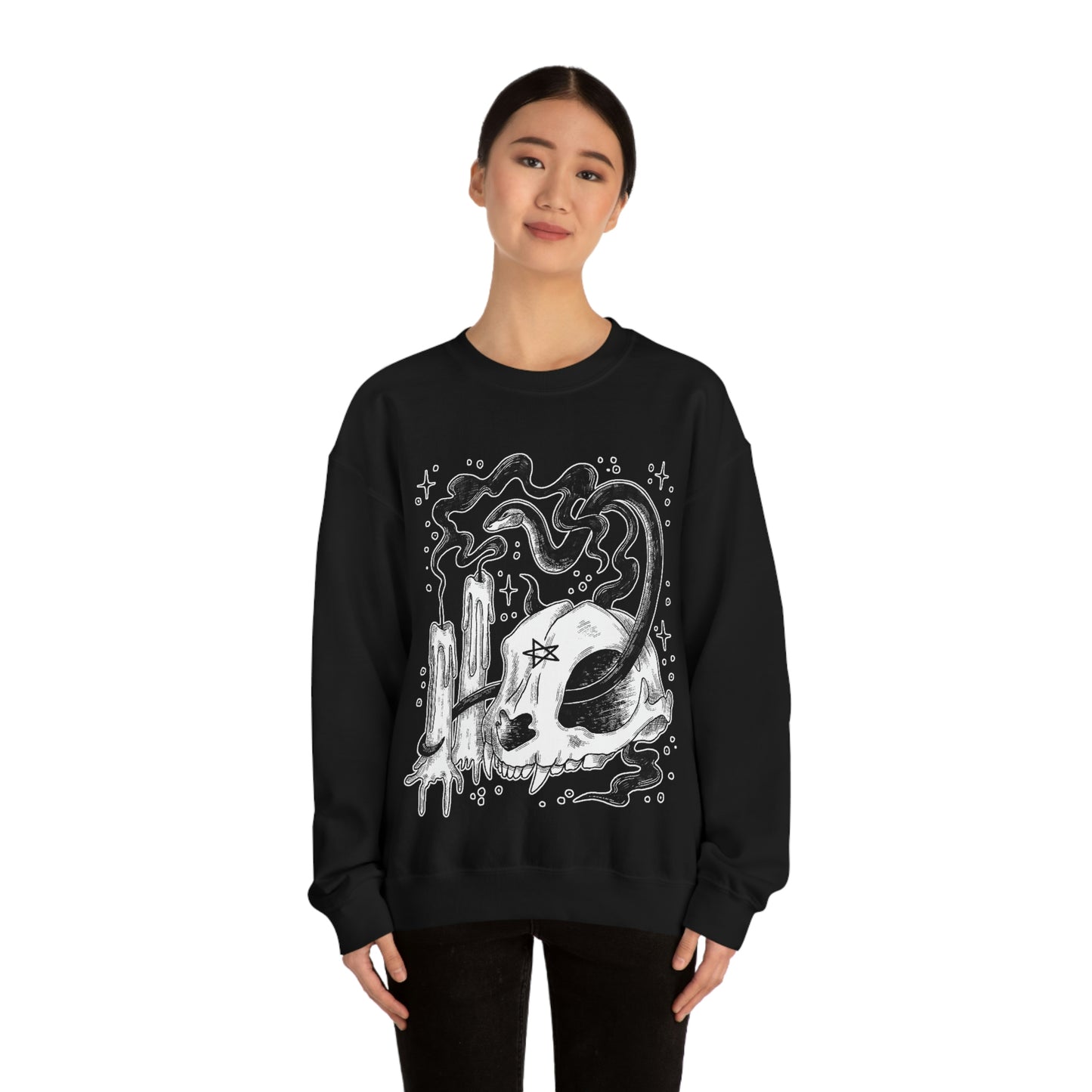 Witch Aesthetic Skull Goth Aesthetic Sweatshirt