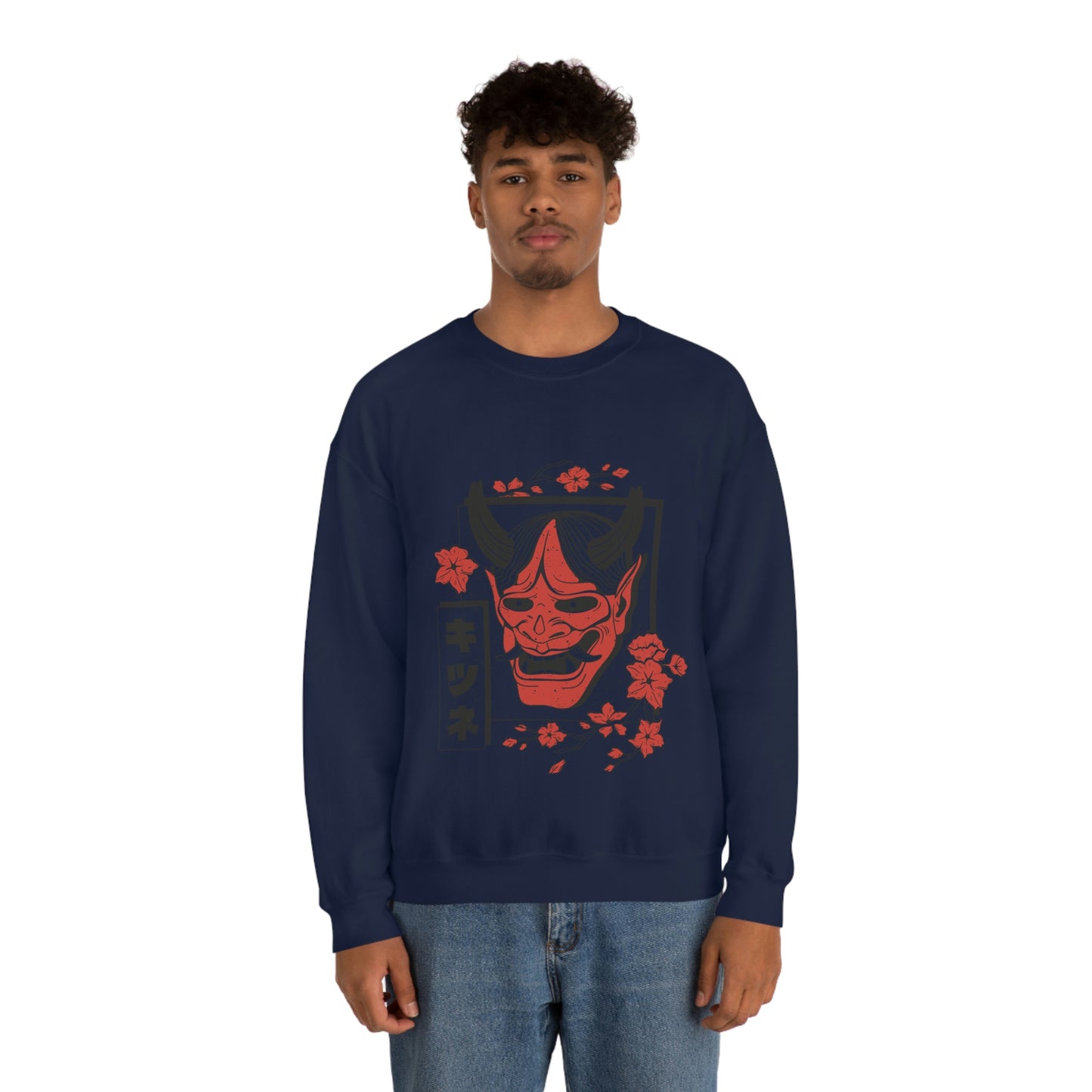 Indie Japanese Art, Japan Streeetwear Retro, Japanese Aesthetic Mask Sweatshirt