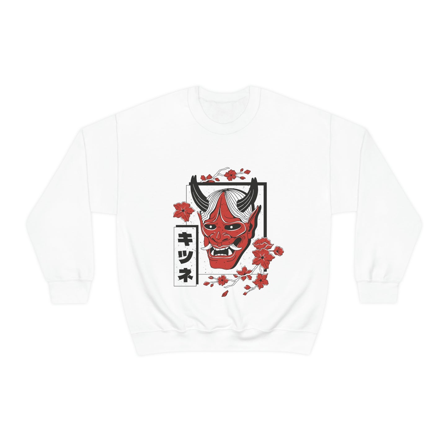 Indie Japanese Art, Japan Streeetwear Retro, Japanese Aesthetic Mask Sweatshirt