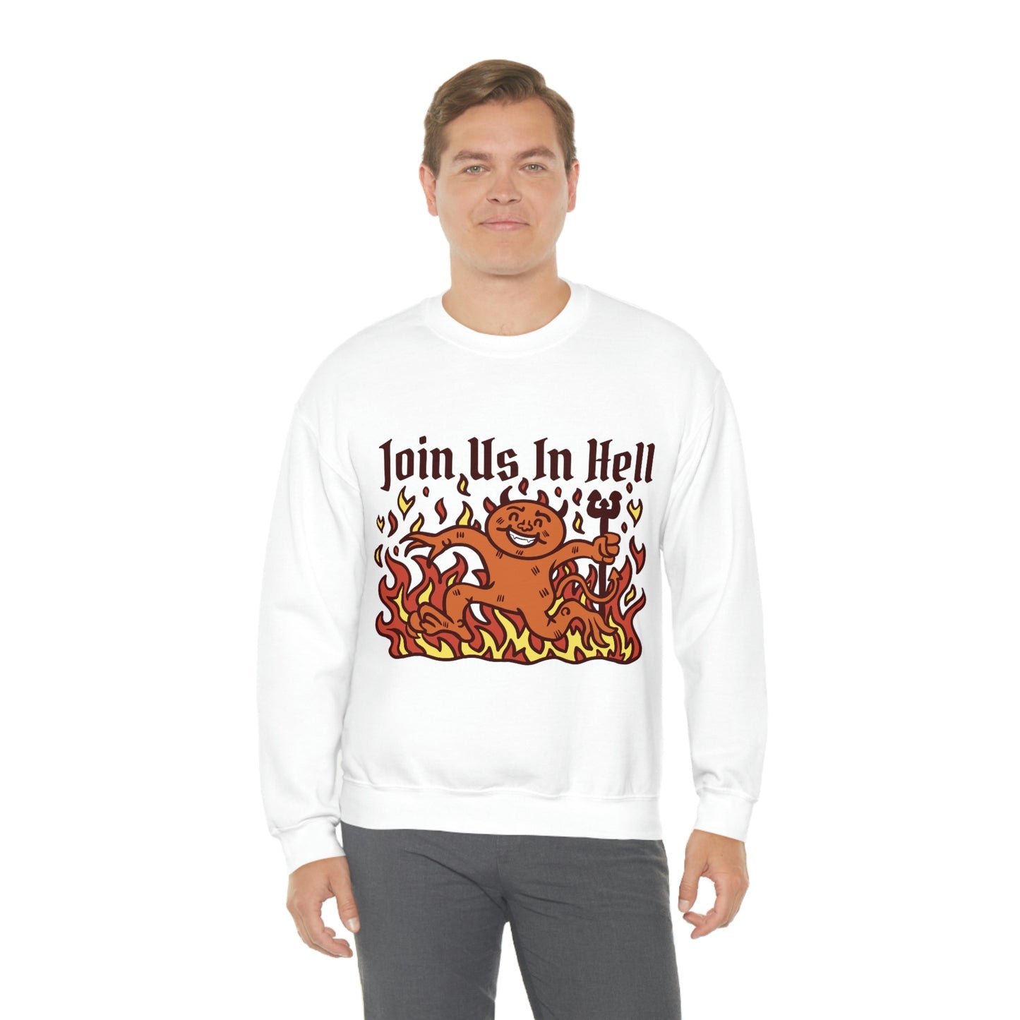 Join Us In Hell Cute Demon, Goth Aesthetic Sweatshirt