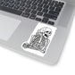I Just Wait Until It's Quiet Skeleton Goth Aesthetic Sticker