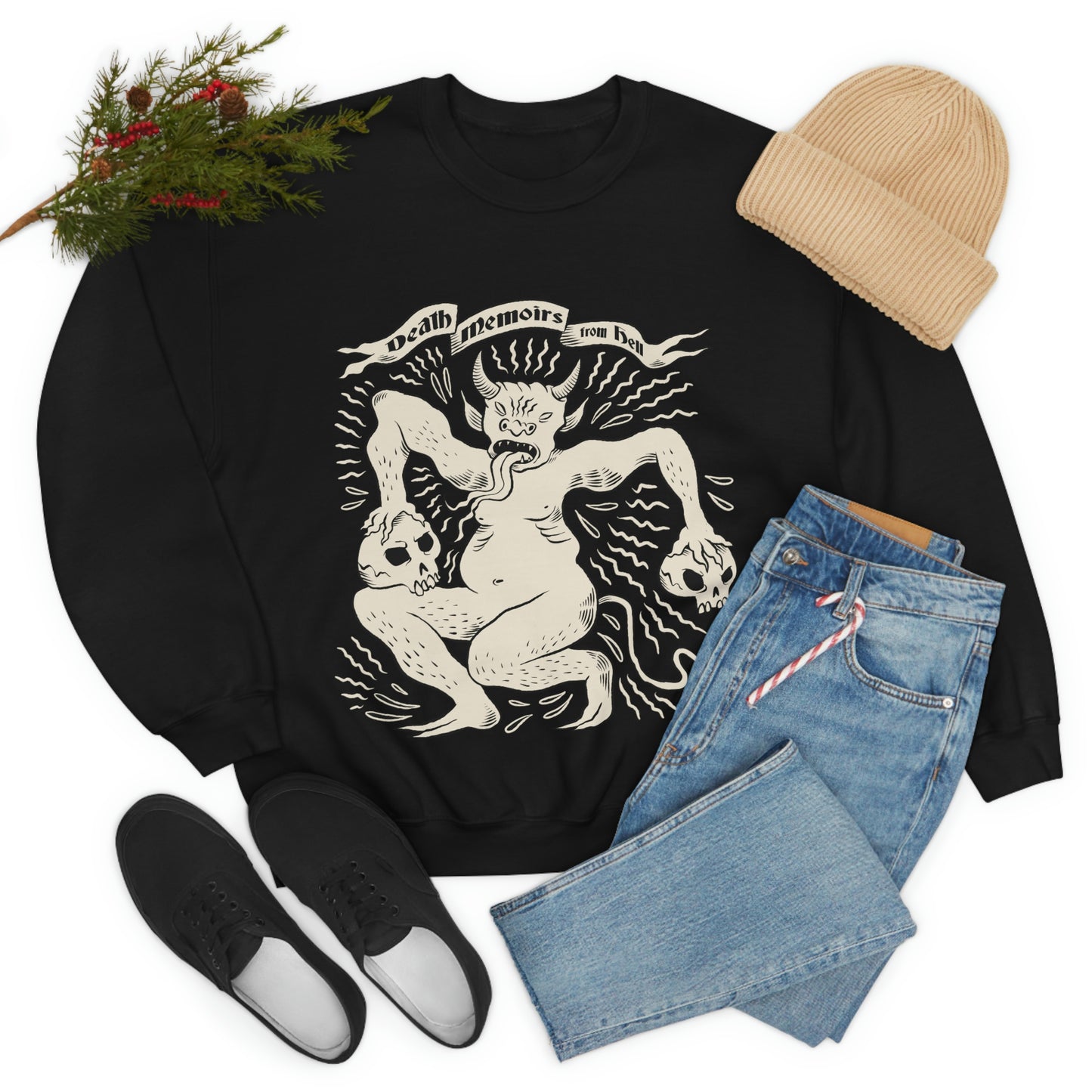 Dar Magic Demon Goth Aesthetic Sweatshirt