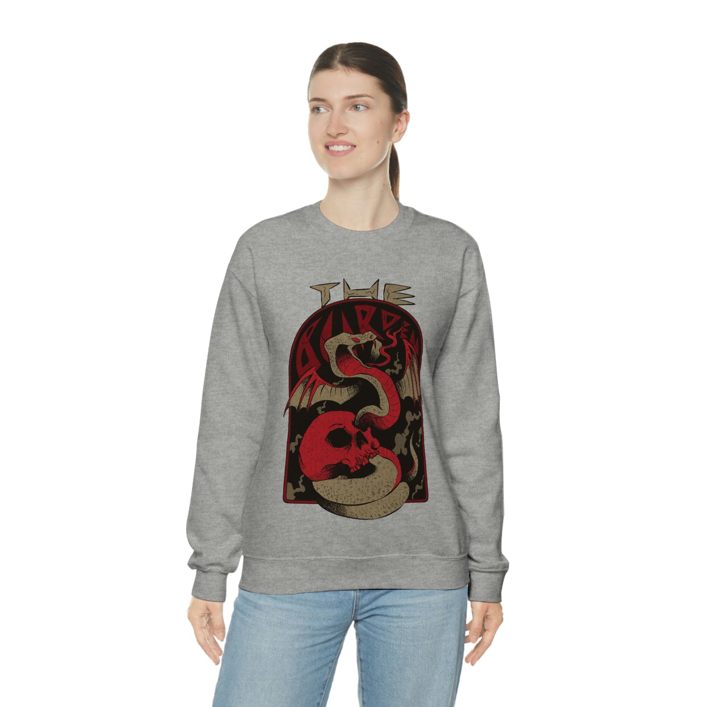 Snake N Skull Goth Aesthetic Sweatshirt