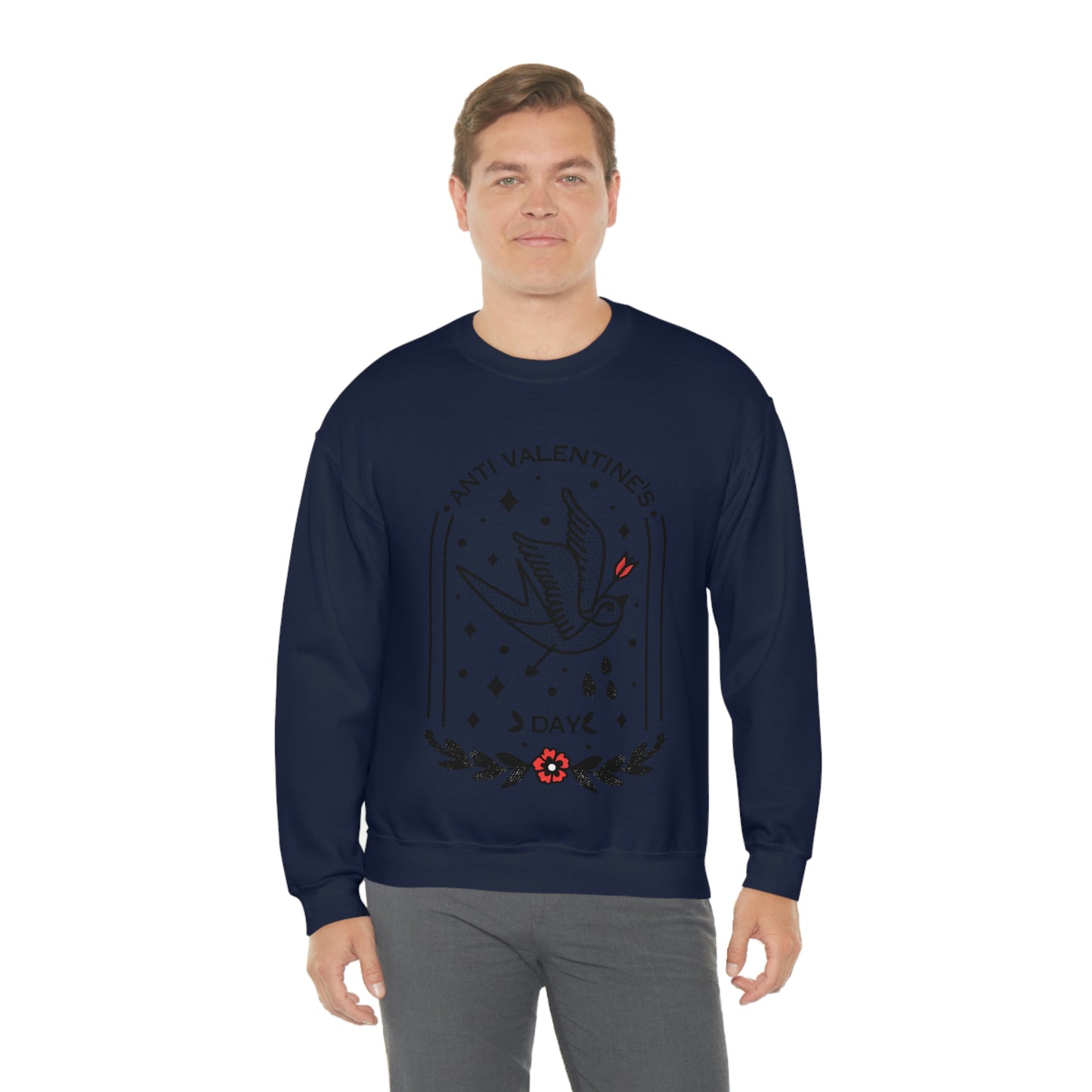 Anti Valentines Day Tattoo Aesthetic Sweatshirt