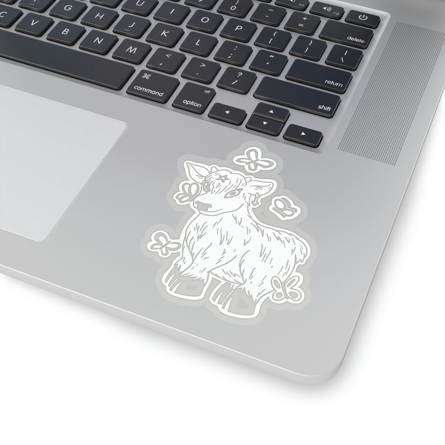 Gothic Cow Graphic Goth Aesthetic Sticker