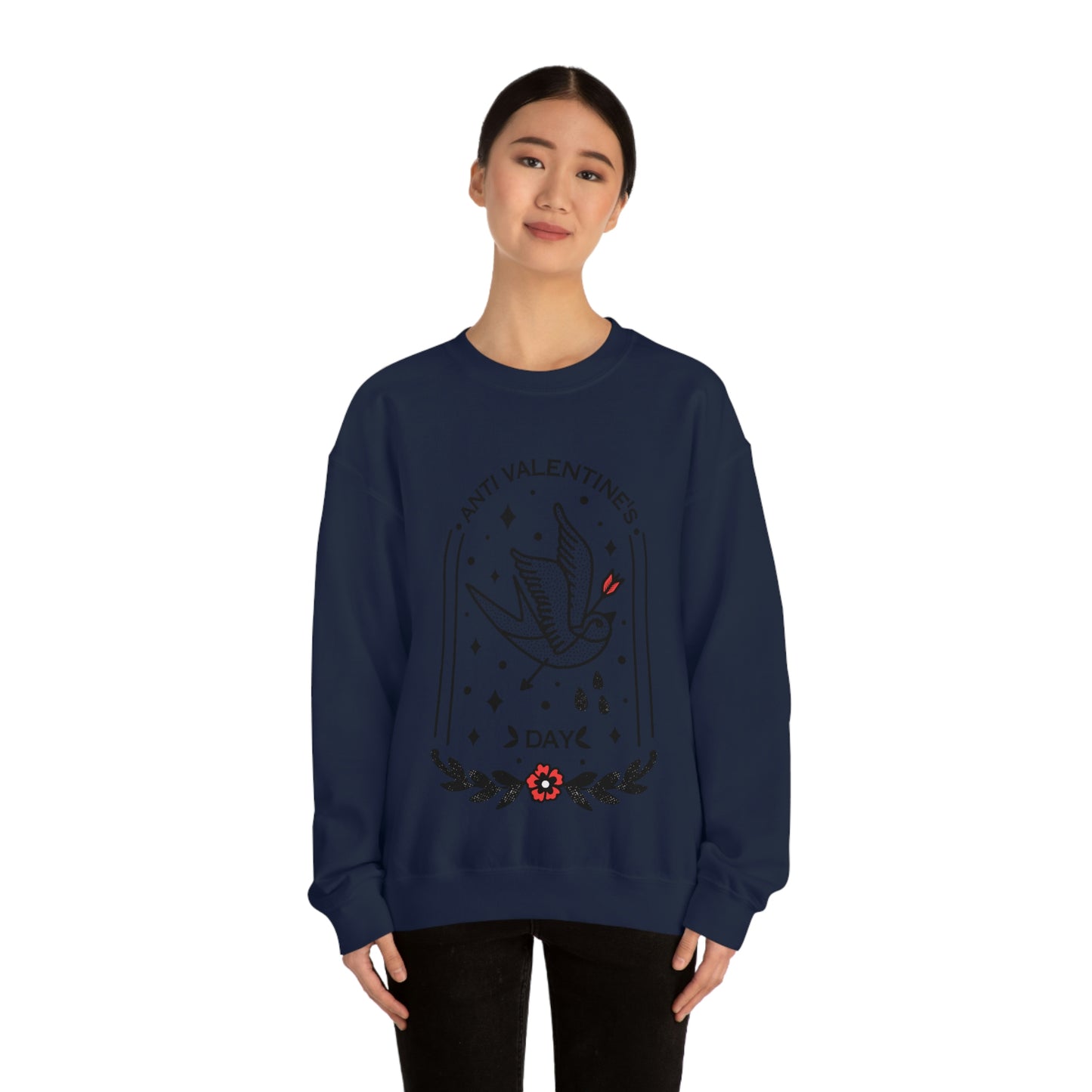 Anti Valentines Day Tattoo Aesthetic Sweatshirt