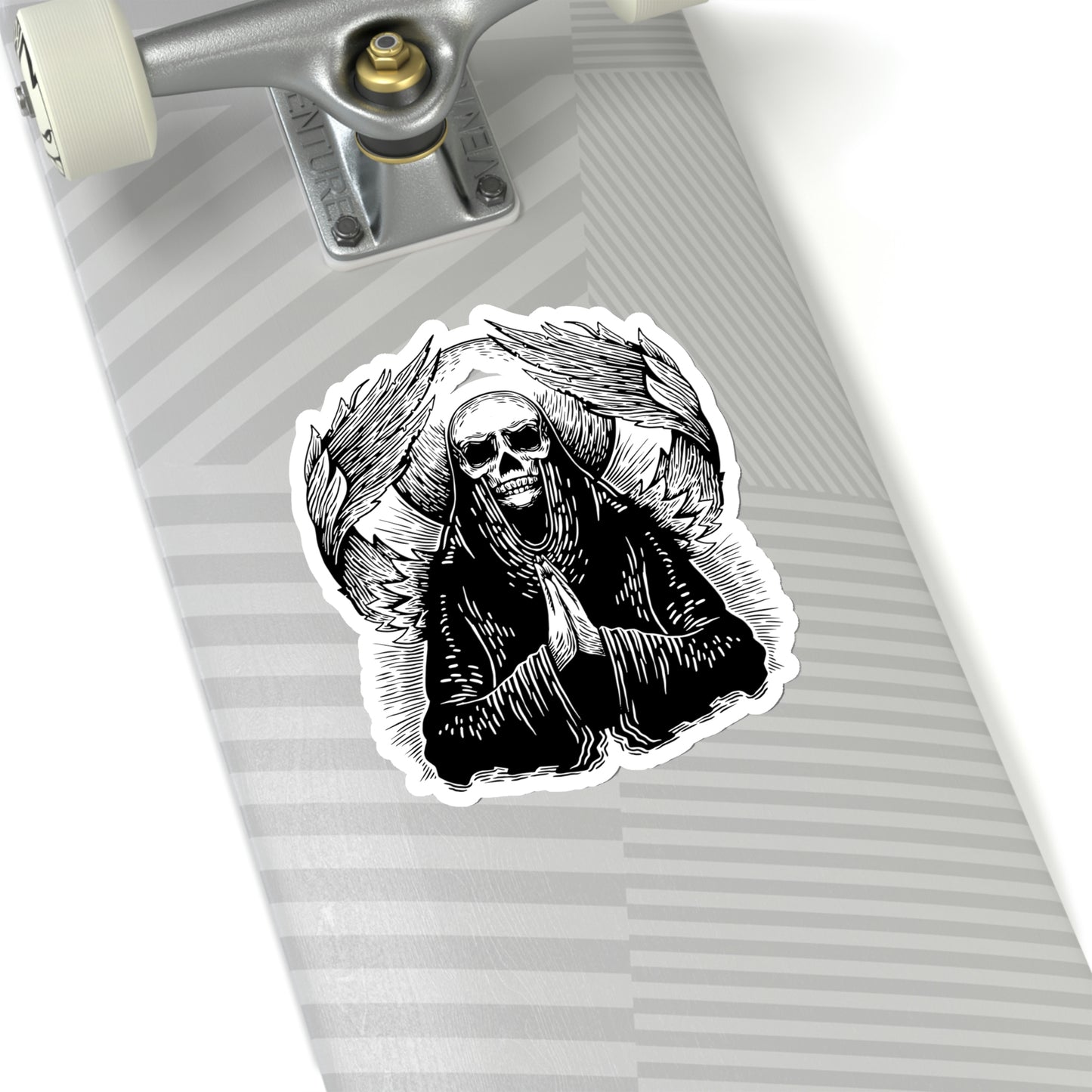 Angel Skull, Goth Aesthetic Sticker